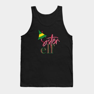 Sister Elf Christmas Shirt Tank Top